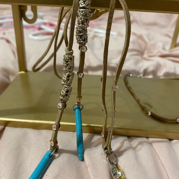 Hand made wrap chokers.  Suede Lace , Swarovski - Picture 2 of 6